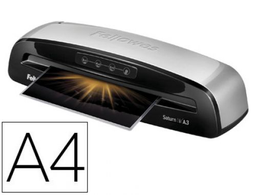 Plastificadora fellowes saturn 3i din a4 2 rolos sistema anti encravamento ate 125 microns , Fellowes , 78278 , 0043859679904